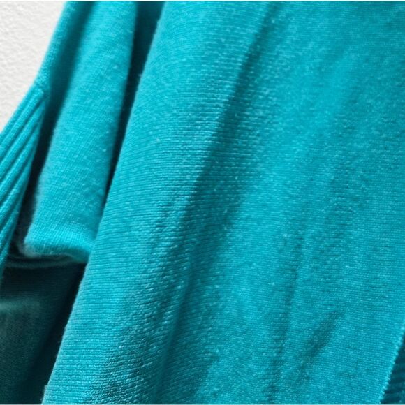 Diane Von Furstenberg Ahiga Turtleneck Poncho Wool Cadhmere Sweater in Turquouse - Picture 10 of 14